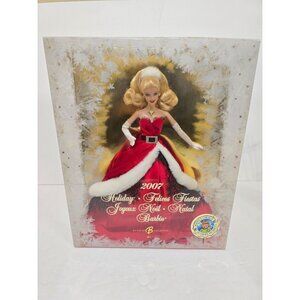 2007 Holiday Barbie Doll Collector’s Edition K7958 New in Box Mattel Christmas